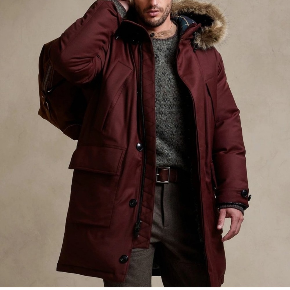 Banana Republic Merlot Cima Snorkel eDown Parka - NWOT